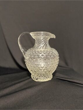 Vintage tiara/indian hobnail Glass Pitcher